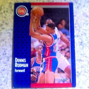91 Fleer Denise Rodman Basketball card mint condition not graded